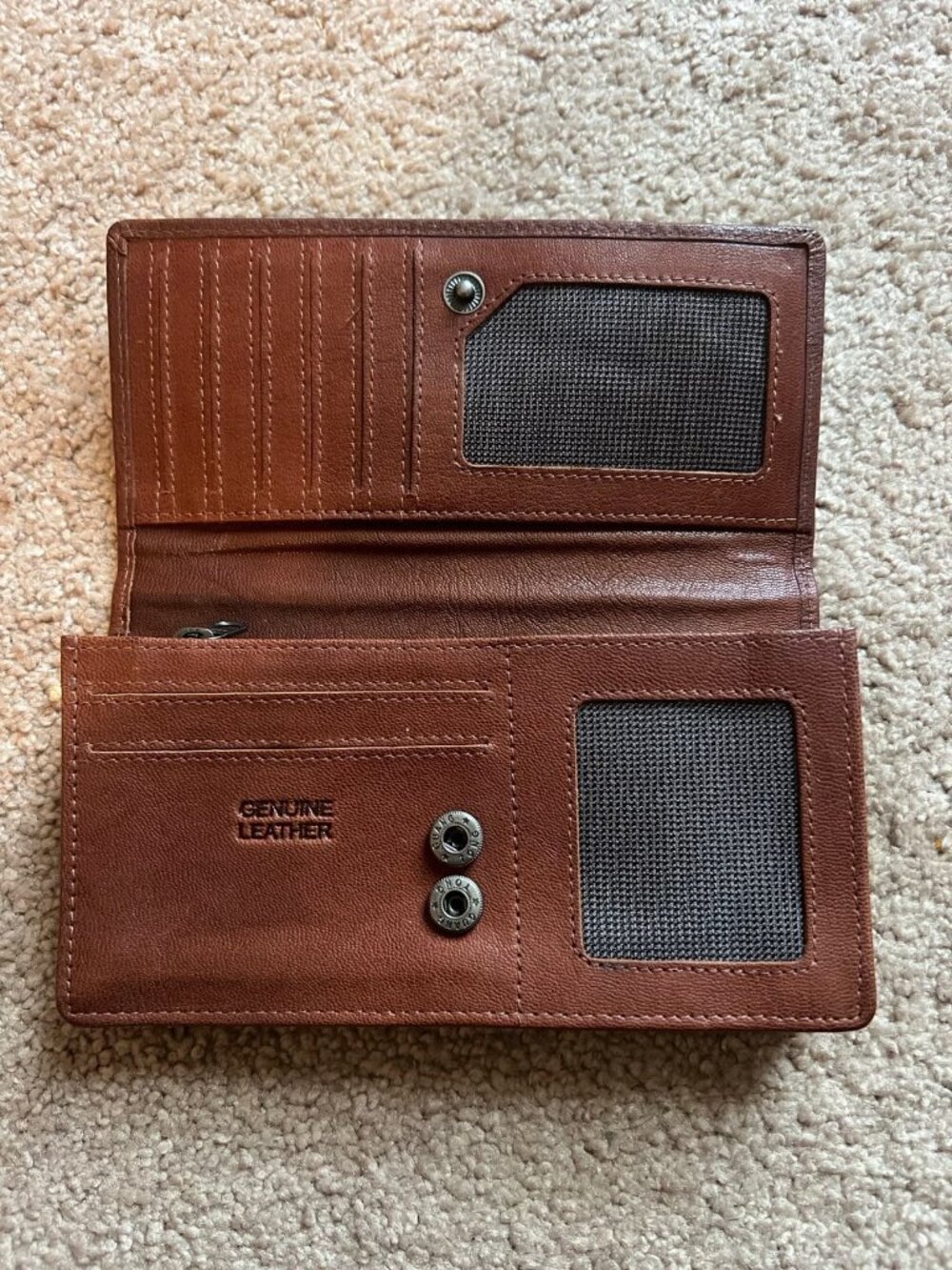 Spikes & Sparrow Genuine Brown Leather Wallet - Picture 3 of 4